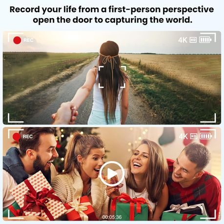 AI Smart Glasses 4K HD Camera, BT Call Video Record Blue Light Glasses Blue